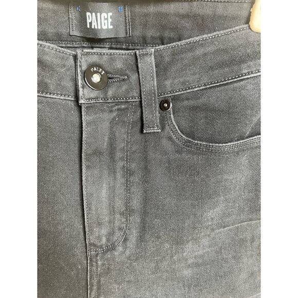 Paige Denim Black Stretch High Rise Ankle Skinny Jeans - Picture 3 of 8